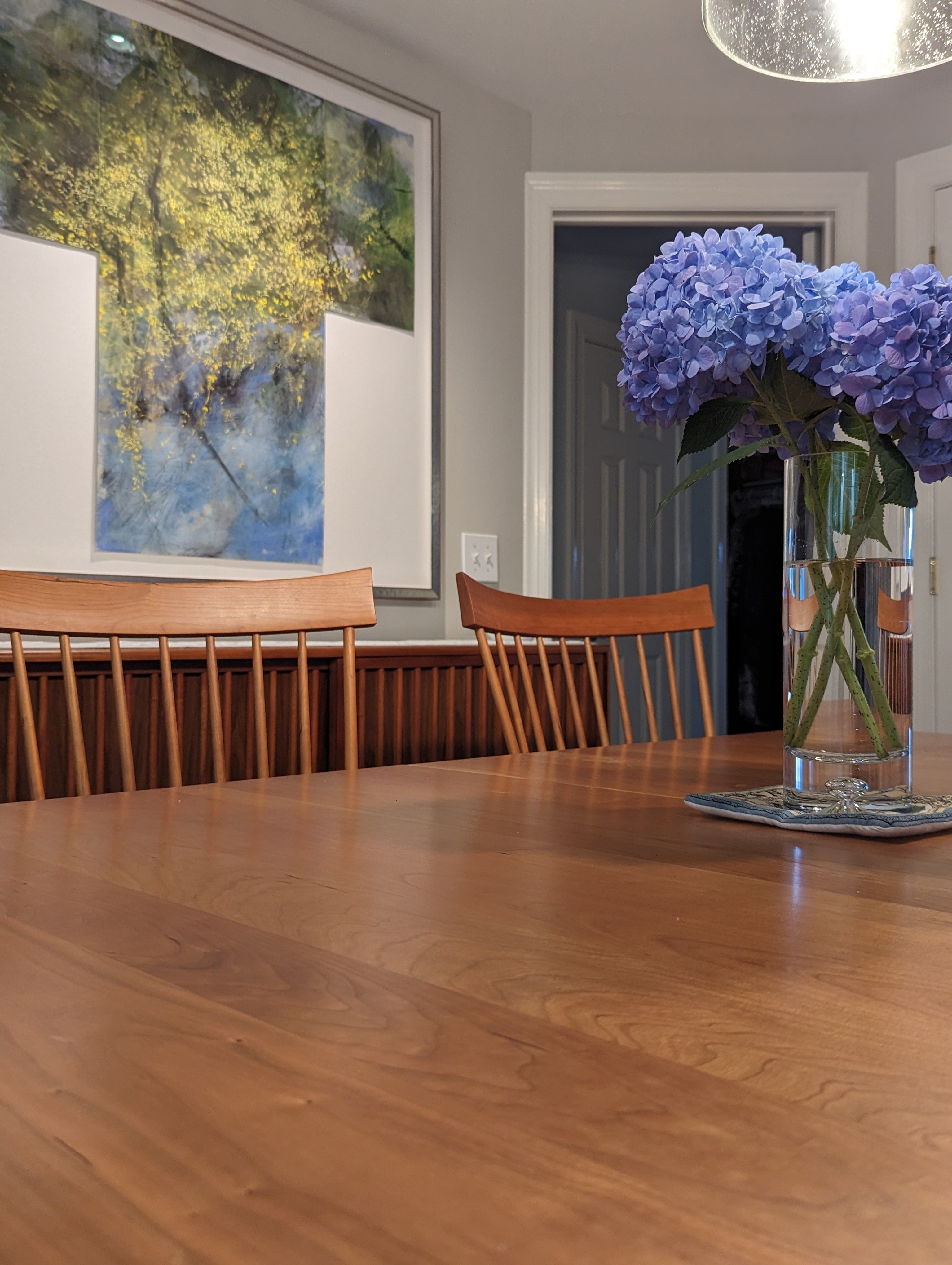Dining Table top and chairs, in Cherry